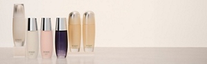 Group of Sensai Step 1 lotions next to each other on top of light gray glossy surface